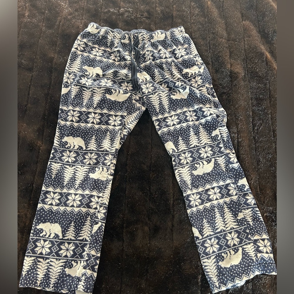 Lot of 2 Women’s Pajama Pants Medium Sonoma Sunflowers + Old Navy Polar Bears